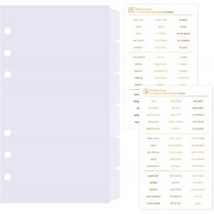 6 Feuilles Transparent Intercalaires A6 Plastique,Pour Classeur A6 6 Anneaux,Séparateurs A6 Planificateur,Séparateur Onglet De Page D'index Pour Le Carnet De Notes(17cm X 9.4cm) - Neuf