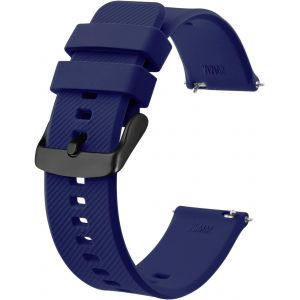 Bracelet De Montre 18mm 19mm 20mm 21mm 22mm, Bracelets De Montre En Silicone &Agrave; D&eacute;gagement Rapide Pour Hommes Femmes - Neuf
