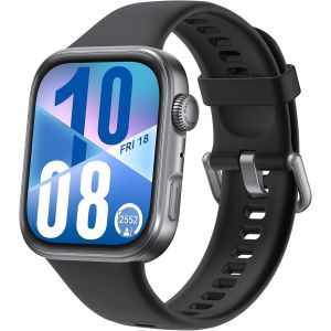 Watch Fit 4 Montre Connectée, 100+ Modes D'entraînement, Ultra-Fine, Tracker D'activité, Ios Et Android, Autonomie De La Batterie Jusqu'à 10 Jours, Gps, Garantie Prolongée De 6 Mois, Noir - Neuf