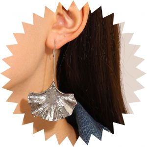 Kal-Boucles D'oreilles Feuille De Ginkgo Boucles D'oreilles Feuille Palmier Boucles D'oreilles G&eacute;om&eacute;triques Boucles D'oreilles Crochet Feuille Monstera Boucles D'oreilles Pour Femmes - Neuf