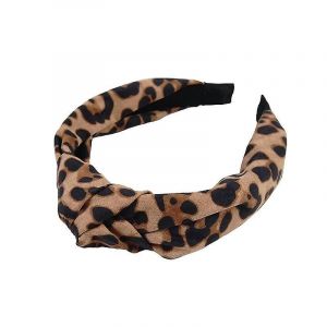 1 Pi&egrave;ce Bandeau Imprim&eacute; L&eacute;opard Pour Femmes,Large Noeud Noeud Bandeau Bandeau Imprim&eacute; L&eacute;opard Bandeau Cheveux De Gu&eacute;pard - Neuf