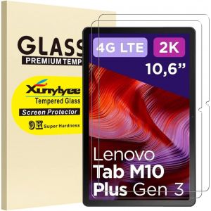 2 Pièces,Verre Trempé Pour Lenovo Tab M10 Plus 3rd Gen 10.6"" Tb-125f/ Tb-128f Protection D'écran Glass - Neuf