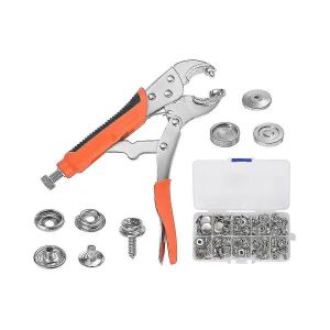 Kit De Boutons-Pression Pince R&eacute;glable Pour Boutons-Pression,Kit D'outils De Boutons-Pression Avec Boutons-Pression Set F-Good - Neuf