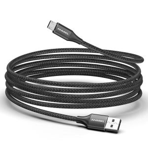 KAL-C&acirc;ble Micro Usb Extra Long De 5 M, C&acirc;ble De Charge Rapide Android, Cordon De Synchronisation Tress&eacute; Pour Samsung Galaxy S6/S7, Xbox One S/X, Ps4/Ps4 Pro/Ps4 Slim, Nexus, Sony Phone, Etc - Neuf