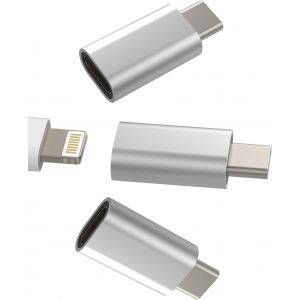 Thef-Adaptateur Lightning Vers Usb C(Lot De 3) Iphone Jack Femelle Usbc Mâle Prise Chargeur Convertisseur Tablette Type Adaptador Pour Apple Iphone15 Pro Max Plus Ipad Cable Compatible Pour Samsung G - Neuf