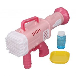 Machine A Bulles A 45 Trous, Entrecroisant De Nombreuses Bulles, Jouets D'exterieur, Lanceur De Bulles Pour Enfants De 3 Ans Et Plus, Rose - Neuf