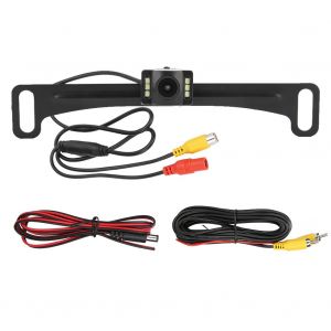 Camera de recul pour plaque d'immatriculation de voiture, 6 lumieres, grand angle, etanche IP67, vision nocturne, surveillance de recul - Neuf