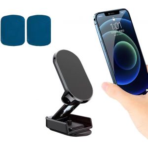 Cooy-Support Téléphone Voiture, Support De Téléphone Magnétique De Voiture, Support De Téléphone De Voiture 360 °Rotation Compatible Avec Iphone,Xiaomi,Huawei Et Autres Smartphones - Neuf