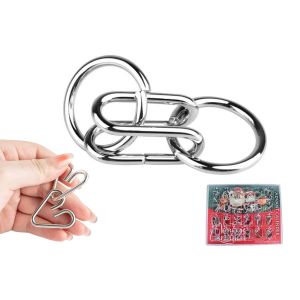 Calendrier de l'Avent de 24 jours de puzzles 3D en m&eacute;tal pour le compte &agrave; rebours de No&euml;l - Neuf