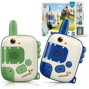ERYI-Walkies Talkies Pour Enfants, Jouets 3 4 5 6 7 8 Ans Garçon Cadeau 3-7 Ans Dinosaure Woki Toki Jouets Jeux Pour Garçon 3-8 Ans Walkies Talkies Enfants Jeux D'Extérieur 3-8 Ans - Neuf
