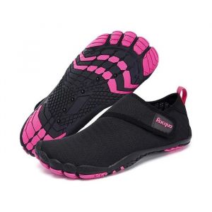 Chaussures D'eau Unisexe Aquatiques Sportives Pour Natation Plage Et Piscine - S&eacute;chage Rapide Antid&eacute;rapantes Noir Rose Taille 36 - Neuf