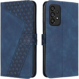 Case For Samsung Galaxy A52 4g/5g/A52s 5g, Premium Pu Leather Wallet Phone Case [Magnetic Clasp] [Card Slots] Flip Case (Blue) - Neuf