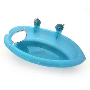 Almi Baignoire Oiseau Pour Perroquet Cage &Agrave; Oiseaux Accessoires Miroir Oiseau Baignoire Cadeau De Douche - Neuf