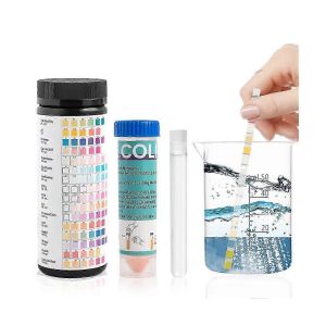 Bandelettes de test d'eau 17 en 1 pour l'eau potable,l'eau du robinet,le puits,le spa et le spa - Kit d'analyse de la qualité de l'eau rapide et précis - Neuf