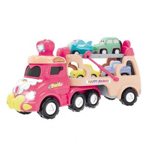 Dr&ocirc;le De Transport De Voiture De Jouet Pour Les Enfants Avec Des Lumi&egrave;res, Des V&eacute;hicules Robustes Jouet Pour Les Aventures, Id&eacute;al Pour Les Gar&ccedil;ons - Neuf