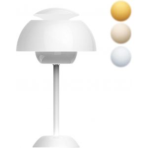 Lampe De Table En Forme De Champignon Sans Fil 3000 K-6000 K Led Intensité Variable Batterie À Intensité Variable Pour Chambre À Coucher, Bureau, Bar, Restaurant (Jaune Doré) - Neuf