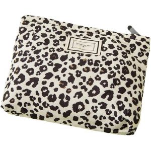 Trousse De Toilette Voyage Femme En Toile Leopard Trousses De Maquillage Multifonctionnelle Sac &Agrave; Cosm&eacute;tiques &Agrave; Glissi&egrave;re Portable Pochette Tissu Toilette Organisateur Petite Pochette Maquillage - Neuf