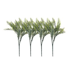 Lot De 4 Foug&egrave;res De Boston Artificielles R&eacute;sistantes Aux Uv Pour Une Utilisation Int&eacute;rieure Et Ext&eacute;rieure - Neuf