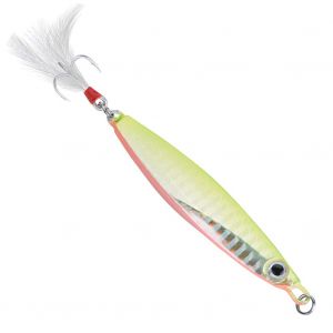 Leurre De Peche En Alliage Dur Durable Avec Hamecon Triple Et Queue En Plumes (D) - Neuf