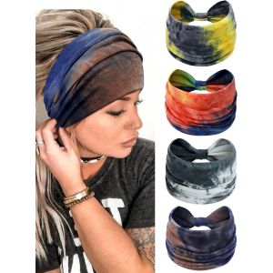Kalanka-Afrique Bandeau Cheveux Femme, Large Serre Tete Femme Bohème Headband 6 Pièces Élasticité Bandana Accessoire Cheveux Femme - Neuf