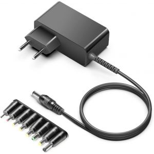 BFS-18V DC Power Supply DC 2A (1.5A/ 1A/ 0.5A) Switching Power Cord with 11 Tips for Routers Tablets Webcams Printers with ETL, Altec Lansing RockBox XL IMW999 STL IMW999STL 1MW999 Speaker - Neuf