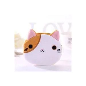 QCYL-Porte-monnaie en peluche mignon panda animal porte-monnaie fermeture éclair porte-monnaie USB filaire casque mini sac clé sac cadeau d'anniversaire pour enfants,White(Brown) E - Neuf