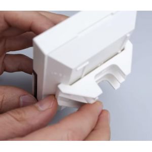 Support Mural d'angle Blanc, pour détecteur de Mouvement is 180-2, Adaptateur d'angle, Support d'accessoires pour Angle intérieur et Angle extérieur - Neuf