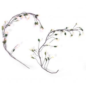 Hjlian Guirlande De Fleurs Artificielles En Soie, Guirlande De Vigne Suspendue En Rotin, Decoration De Mariage Pour La Maison (#3) - Neuf
