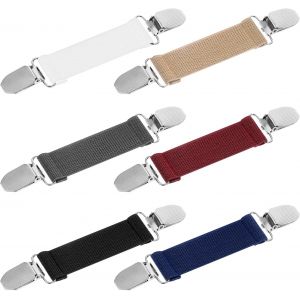 Kjdal-Lot De 6 Pinces À Dos Rétro Pour Pull Châle Cardigan Pantalon Réglable Pour Femme 4 Couleurs - Neuf