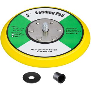 Plateau de support pour ponceuse 125 mm M8 125 mm-Support de polissage-Cire-Meuleuse électrique-Outil de ponçage (5""/125 mm-Jaune - Neuf