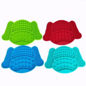 4 Pcs Chien Chat Lécher Mat, Traiter Calmant Mat, Lécher Mat Pour Réduire L'ennui Et L'anxiété, Alimentation Lente Mat, Parfait Pour Du Beurre D'arachide De Formation - Neuf
