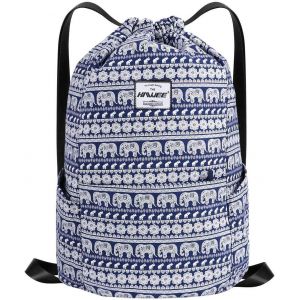 KALANKA-Étanche Sac à Dos à Cordon Grand Sacs de Sport à Cordon de Serrage Sac à Dos Unisexe pour Femme Hommes Voyage Vie Quotidienne Plein Air Yoga Plage Natation - Neuf