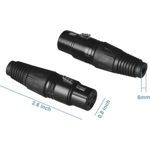 ASFASFq-X3 Prise XLR 3 Broches Femelle a Souder Fiche Connecteur Soudure Audio Mixage Ampli Microphone Casque Stereo - ADAPTOUT Marque FRANÇAISE - Neuf