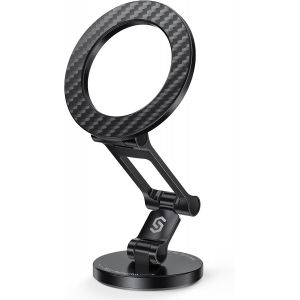 Support T&eacute;l&eacute;phone Voiture Magn&eacute;tique, [Trois Axes Flexibles] Porte-T&eacute;l&eacute;phone Magn&eacute;tique, Rotation &Agrave; 360&deg;, Corps Enti&egrave;rement M&eacute;tallique, Support Magsafe Voiture Avec Iphone 16 Et Plus - Neuf