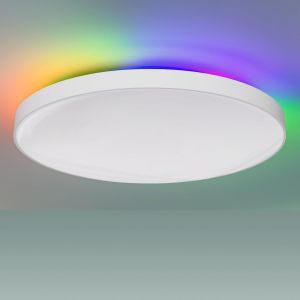 Ulteronixshop-Plafonnier Led Intelligent Dimmable 24w, Luminaire Plafonnier Rgb 2400lm, Contr&ocirc;le Par App Et T&eacute;l&eacute;commande, Compatible Alexa & Google Assistant, Lampe Plafond 2700k-6500k, &Oslash;28cm - Neuf