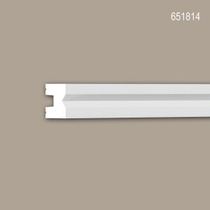 Cimaise Profhome 651814 Frise Moulure en stuc Moulure décorative design moderne blanc 2 m - Neuf