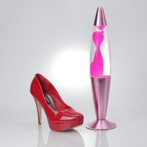 Pink Lava Lamp, Mini Decorative Lamp, Girl, Dreamer, Christmas Gift Idea, 36cm, G9 25w With Wire Switch, Bulbs Included, Retro Table Lamp - Neuf