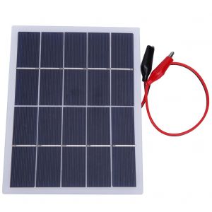 Plaque De Batterie De Panneau Laminé De Panneau Solaire De Bricolage De Silicium Polycristallin De 3w 5v 170x130mm (3w-Blanc) - Neuf