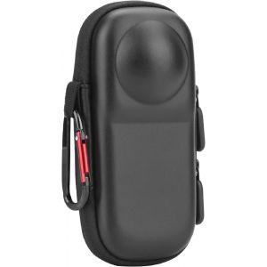 Insta360 X4 Sacoche de transport rigide pour Insta360 X4 Accessoires d'appareil photo avec dragonne et mousqueton-PU,Noir ,N&deg; - Neuf