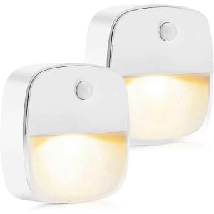 Veilleuse Pour Enfants [2 Pi&egrave;ces] Veilleuse &Agrave; Prise &Eacute;lectrique Avec Capteur Cr&eacute;pusculaire,Mode D'&eacute;clairage Constant Et Automatique Pour Chambre De B&eacute;b&eacute;,Escaliers,Chambre &Agrave; Coucher - Neuf