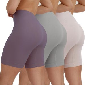 Slep-Shorty Femme Sous Jupe Douce Legging Court Sans Couture Boxer Short Sécurité Lot De 3 - Neuf