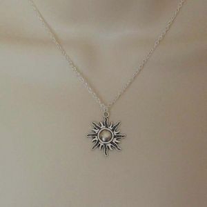 2x Pendentif En Argent Vieilli Plan&egrave;te Puzzles Ensemble Colliers All-Match Pour Un Usage Quotidien - Neuf