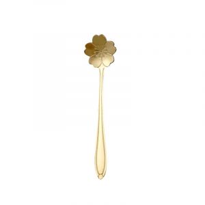 18 Cm(Doré) Ensemble De Cuillères À Fleurs Formes Cuillère À Café En Acier Inoxydable Cuillère À Café Vaisselle Créative, Cuillère Mixte Cuillère À Sucre Cuillère À Glace - Neuf
