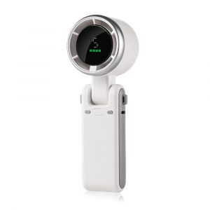 Ventilateur de refroidissement pliable portatif de ventilateur de Turbo tenu dans la main avec le vent de 5 vitesses, ventilateur rechargeable de bureau/cou pour le travail de Camping de voyage - Neuf