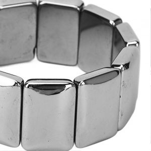 Bracelet Térahertz Pour Femmes Hommes Soulager Le Stress Éliminer La Fatigue Rectangle Perles Terahertz Energy Bangle A-B - Neuf