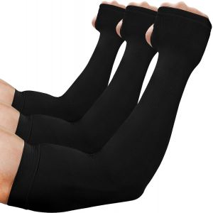 Manchon De Bras Homme & Femme (1/3/6),Anti-Uv Protection Upf 50+Manche Bras Avec Trou Pour Le Pouce,Antid&eacute;rapants Cooling Manchette Gaming,Sport Compression Arm Sleeves Pour Cyclisme,Running.[D372] - Neuf