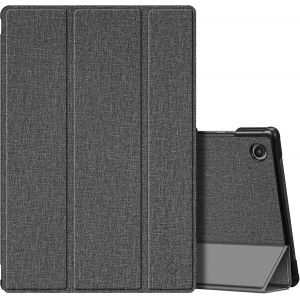 Coque pour Samsung Galaxy Tab A8 10.5 Pouces 2021 (SM-X200 / X205 / X207) - ?tui Fin L&iquest;&iquest;ger Piable Housse Arri&iquest;&iquest;re Rigide Cover Veille/R&iquest;&iquest;veil Auto, Gris - Neuf