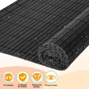 Brise-Vue En Pvc 120x700cm Cl&ocirc;ture D'intimit&eacute; Protection De Visibilit&eacute; Avec Attaches De C&acirc;ble R&eacute;sistant Uv Et Aux Intemp&eacute;ries - Anthracite - Neuf