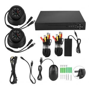 Kit de camera de securite DVR 5 en 1 Onvif 2 canaux ADH HD 200 W 1080 p (prise britannique 100-240 V) - Neuf
