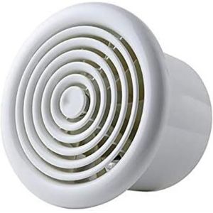 Ventilateur d'extraction Cuisine Toilette Ventilateur à persiennes Fenêtre Ventilateur d'extraction Ventilation d'air Ventilateur d'extraction Tuyau métallique Extracteur Encastré - Neuf